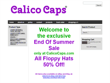 Tablet Screenshot of calicocaps.com
